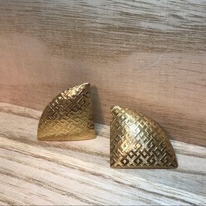 Vintage 3 Sided Shaped Earrings